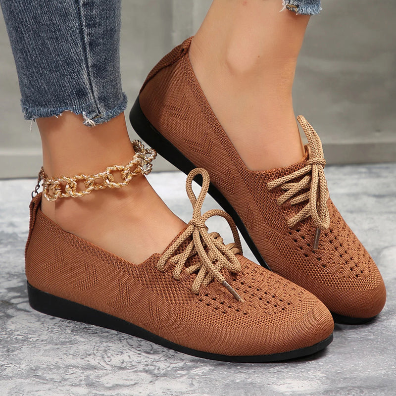 Casualowy Mesh Flate Buty