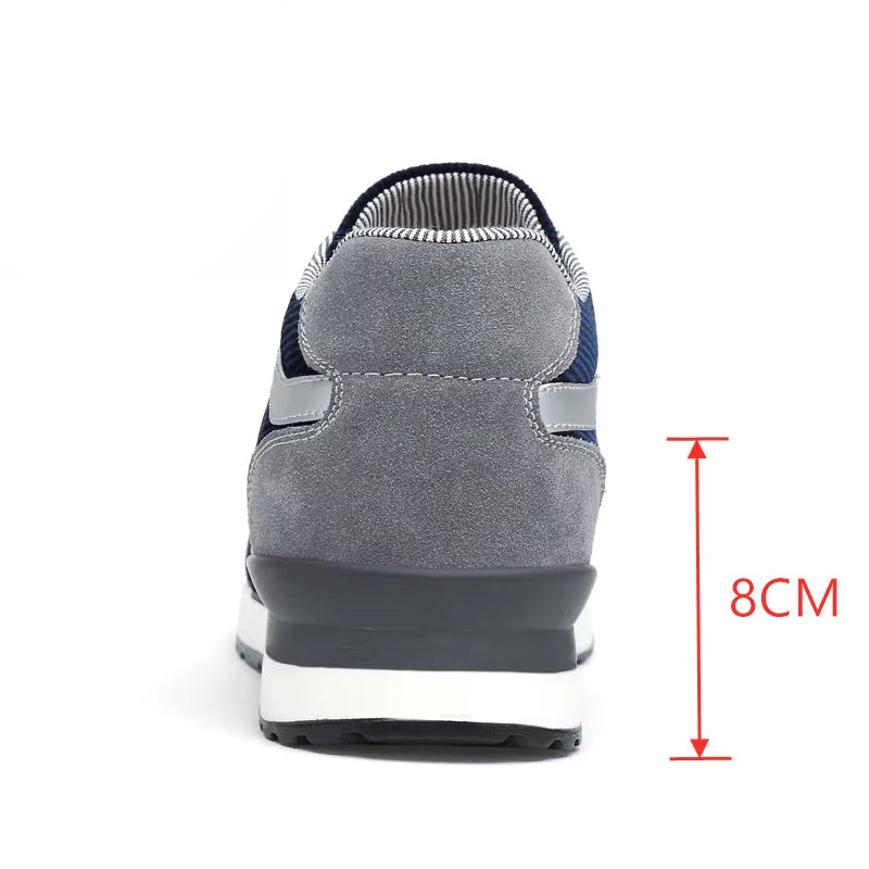 Høydeøkende SportsButy dla mężczyzn – Skjult 8 cm Løft, komfort w Oddychający Design