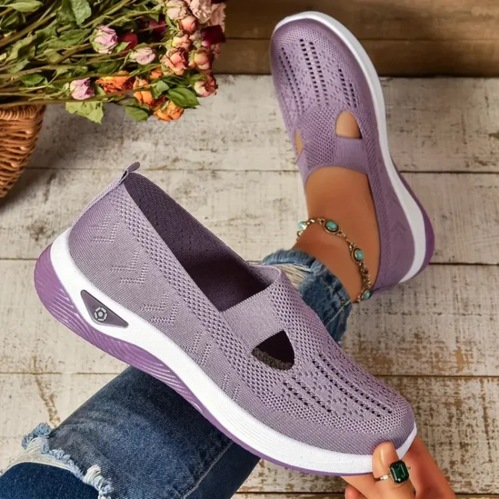 Wygodne, Oddychający ortopediske slip-on sneakersyy dla kobiet