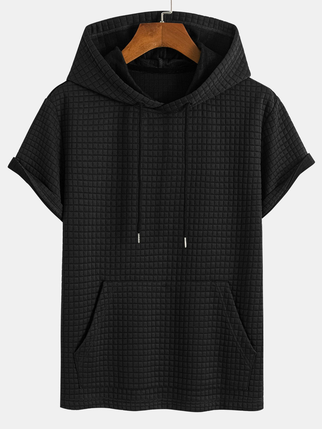 Kengurulomme vaffel-hetteSweter T-shirt w szorty