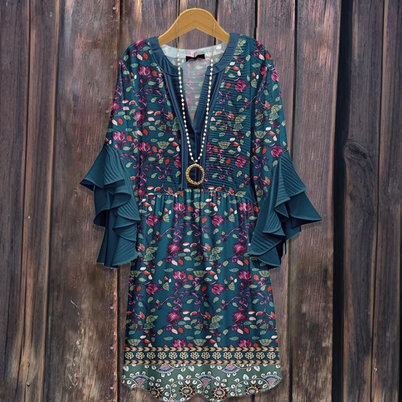 Sukienka w Kwiaty w Stylu Vintage