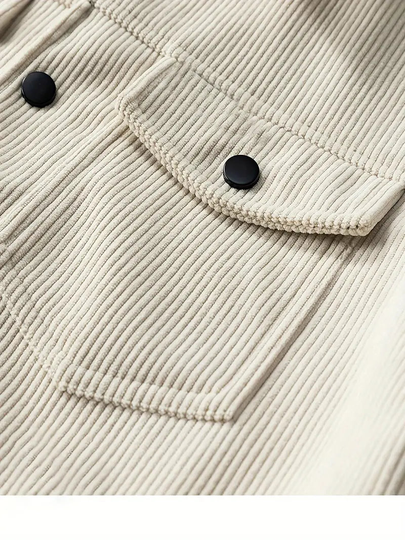 Elegancki corduroy Kurtka