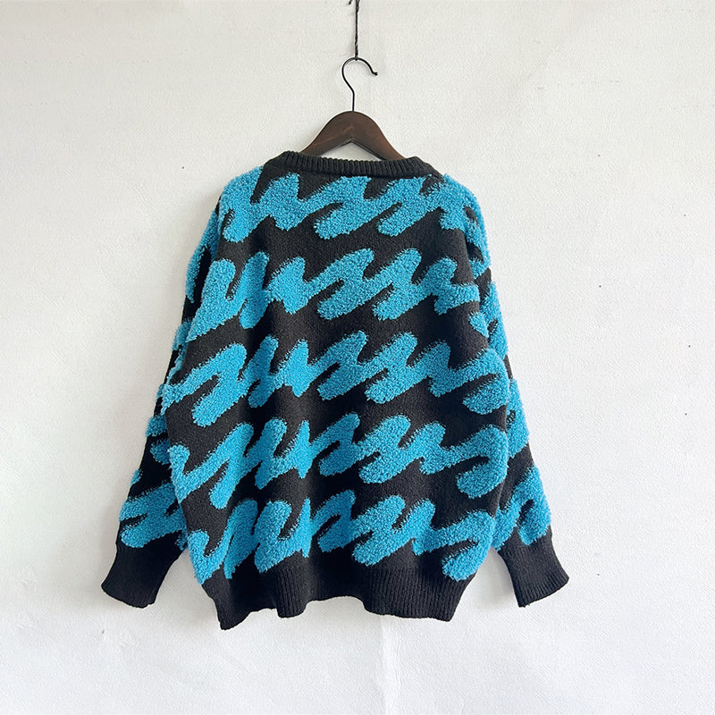 Casualowy Luźny Dzianinowy Sweter