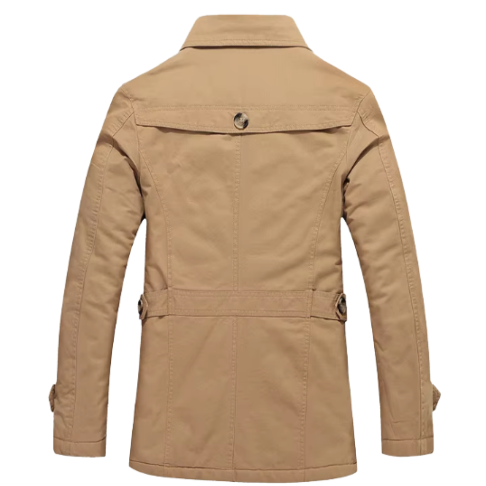 Elegancki vattert trenchcoat