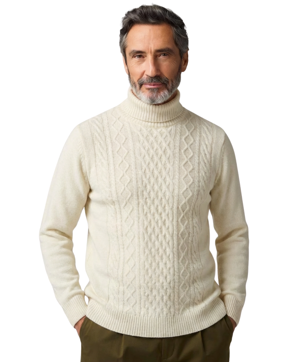 Saint-Tropez ullhøyhalset Sweter
