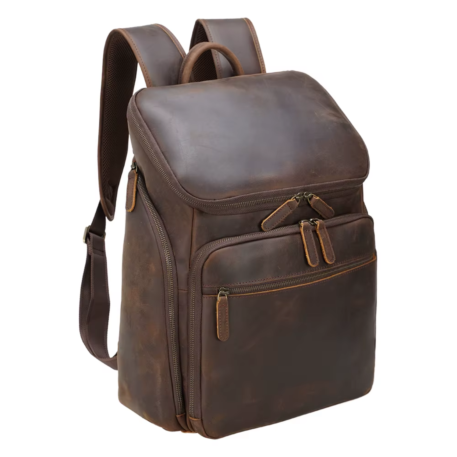 Nicholas - Herres Vintage Læder Laptop Plecak