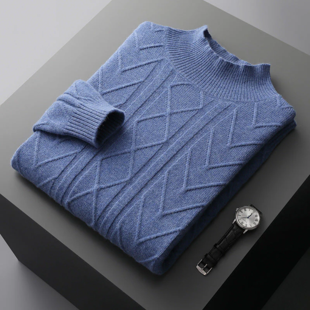 Mizar | Wzorzysty sweter kaszmirowy