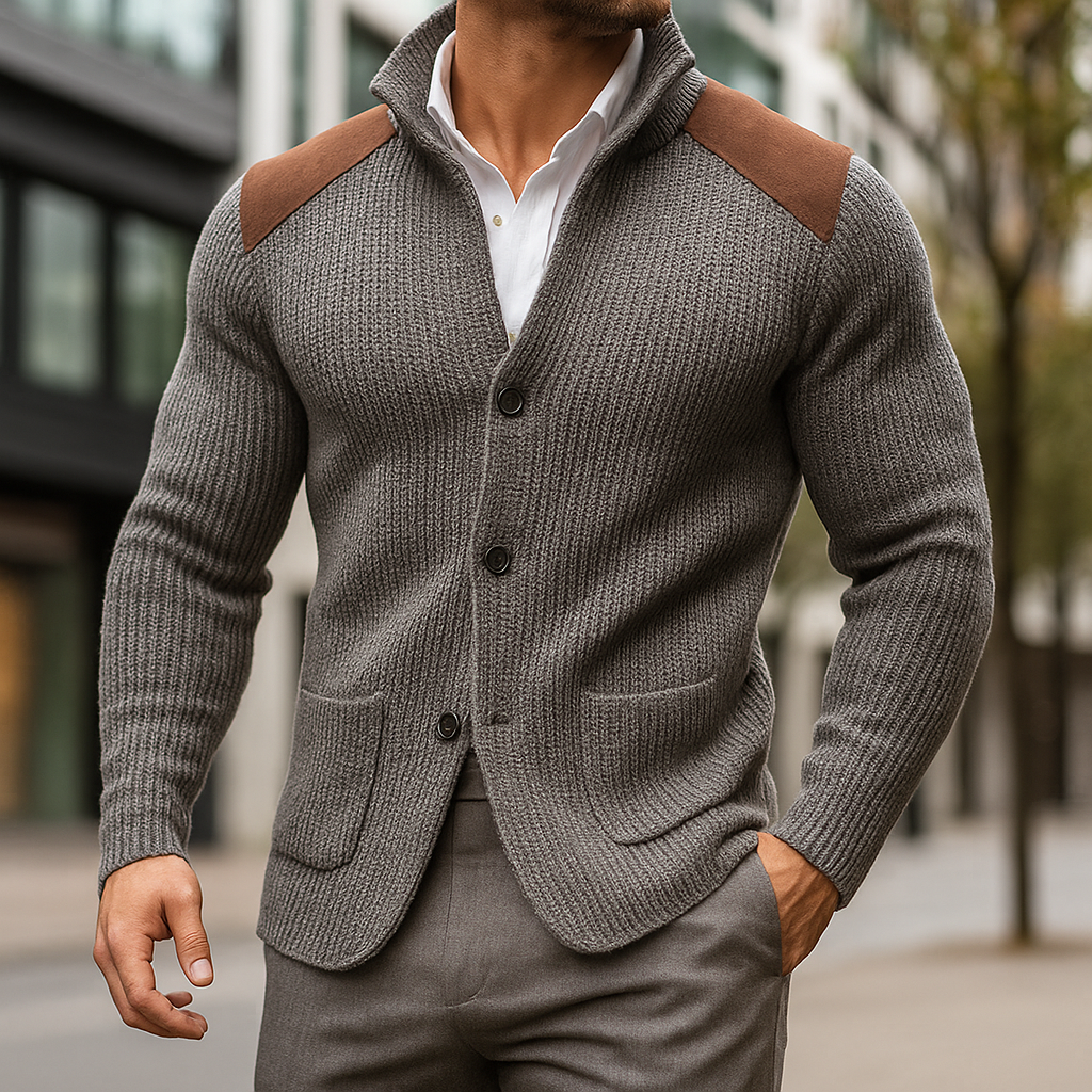 ScandiWear | ROSSI ROMA | Blazer w teksturert strikk