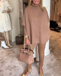 Jednolity rullehalsSweter w casual Styl
