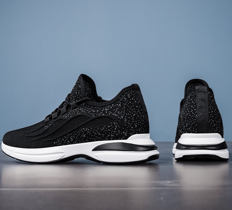 Lato Buty dla mężczyzn z Skjult Hælløft – Oddychający Mesh sneakersyy z 7 cm Høydeøkning
