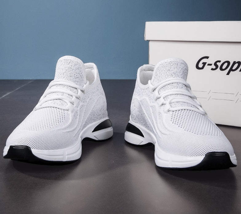 Lato Buty dla mężczyzn z Skjult Hælløft – Oddychający Mesh sneakersyy z 7 cm Høydeøkning