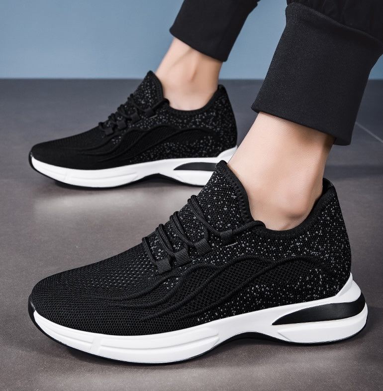 Lato Buty dla mężczyzn z Skjult Hælløft – Oddychający Mesh sneakersyy z 7 cm Høydeøkning