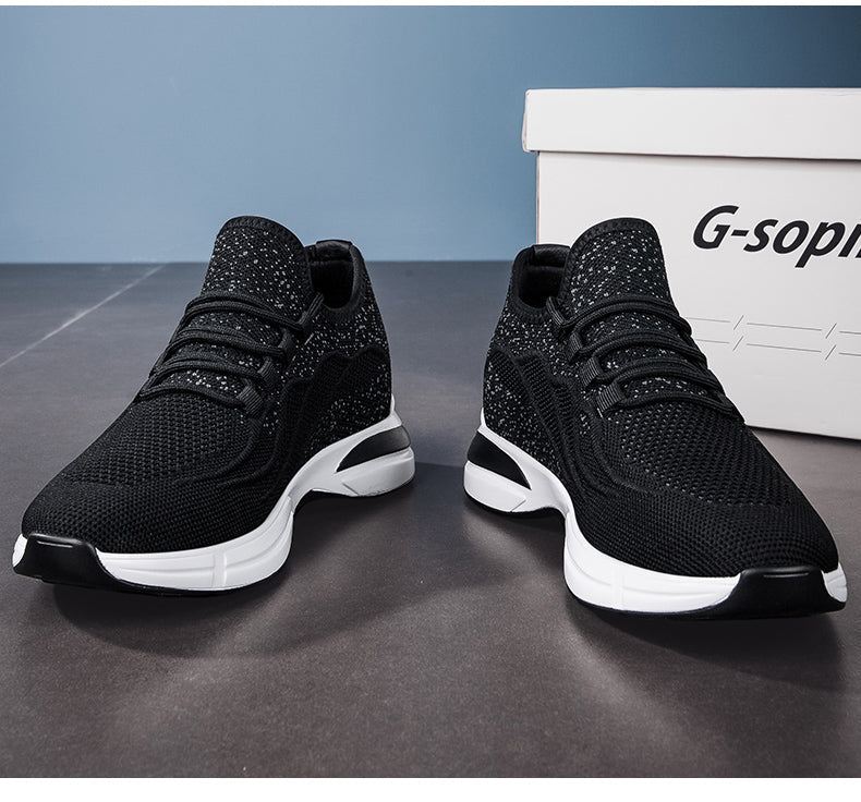 Lato Buty dla mężczyzn z Skjult Hælløft – Oddychający Mesh sneakersyy z 7 cm Høydeøkning