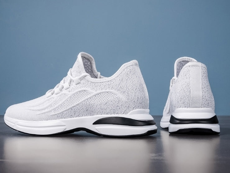 Lato Buty dla mężczyzn z Skjult Hælløft – Oddychający Mesh sneakersyy z 7 cm Høydeøkning