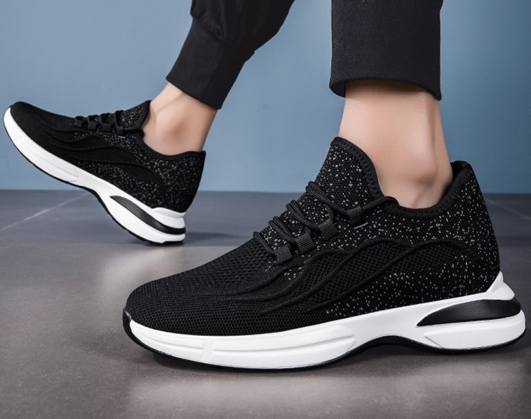 Lato Buty dla mężczyzn z Skjult Hælløft – Oddychający Mesh sneakersyy z 7 cm Høydeøkning