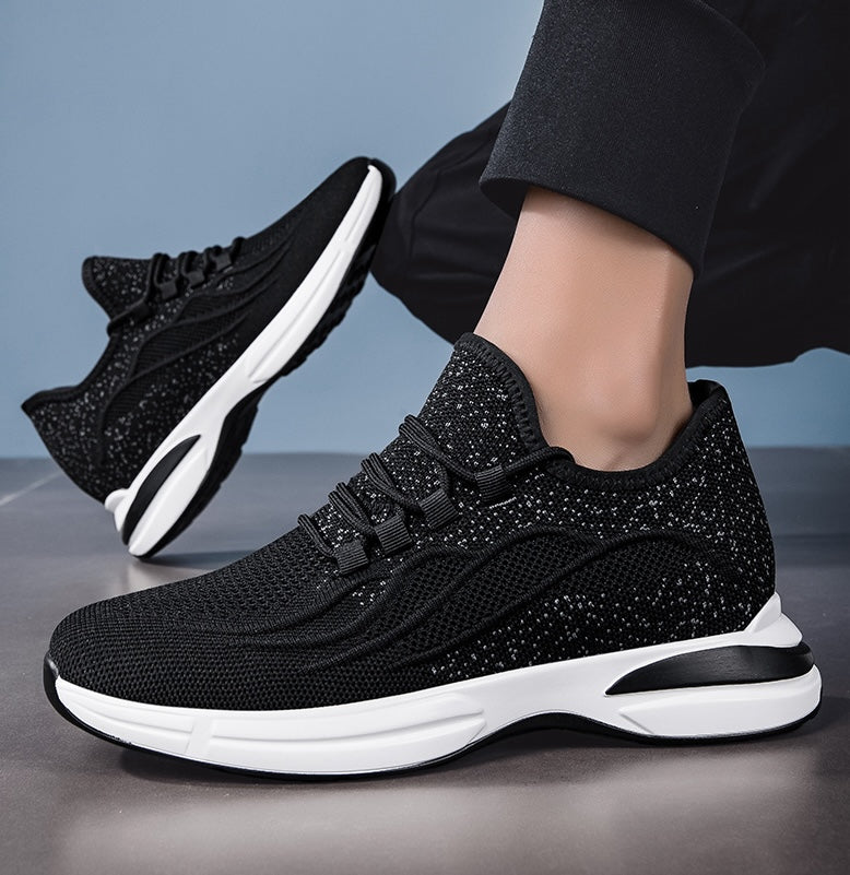 Lato Buty dla mężczyzn z Skjult Hælløft – Oddychający Mesh sneakersyy z 7 cm Høydeøkning