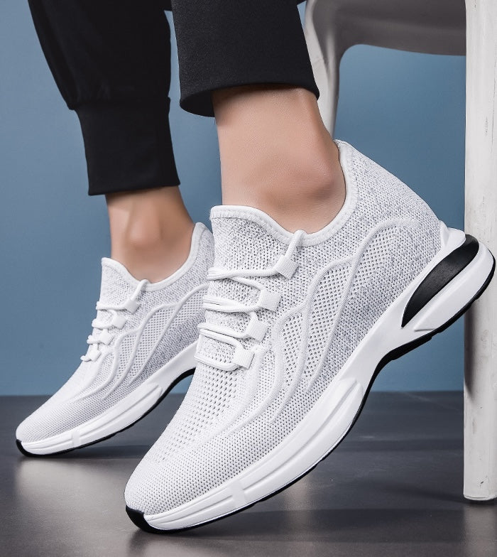 Lato Buty dla mężczyzn z Skjult Hælløft – Oddychający Mesh sneakersyy z 7 cm Høydeøkning