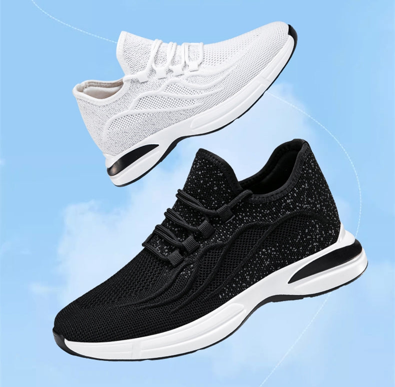 Lato Buty dla mężczyzn z Skjult Hælløft – Oddychający Mesh sneakersyy z 7 cm Høydeøkning