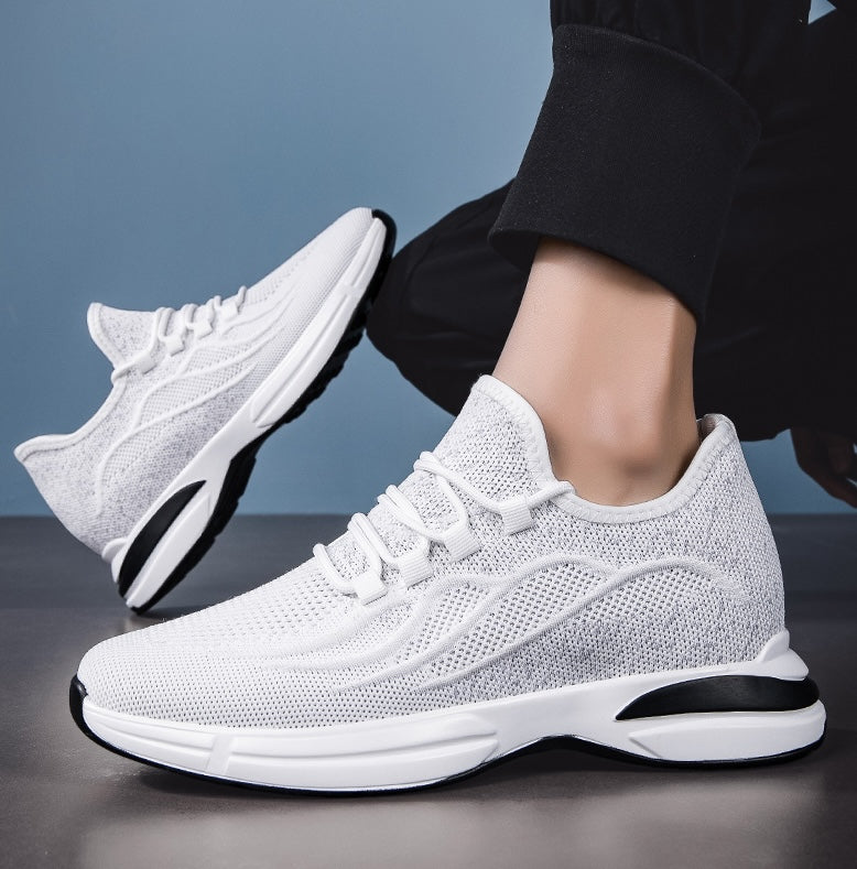 Lato Buty dla mężczyzn z Skjult Hælløft – Oddychający Mesh sneakersyy z 7 cm Høydeøkning