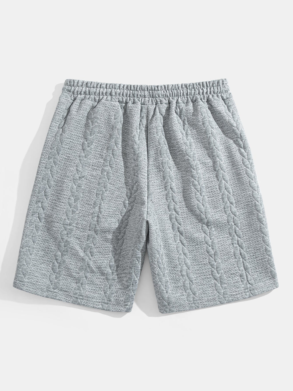 Avslappet Krój mellomlangt erme Twist jacquard T-shirt w szorty