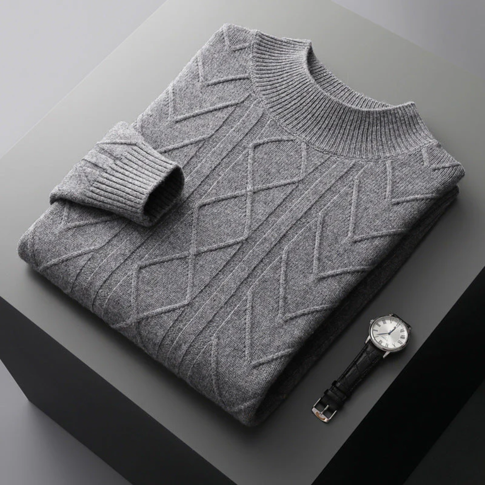 Mizar | Wzorzysty sweter kaszmirowy