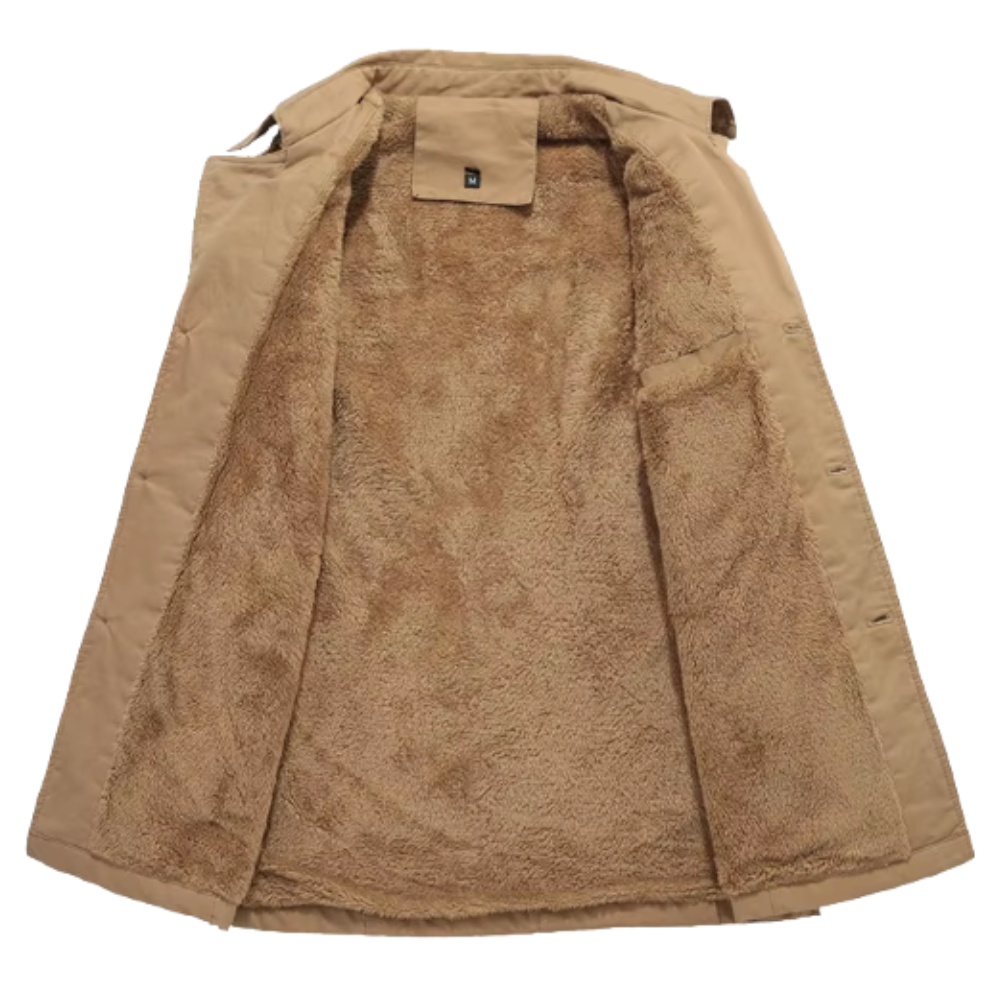 Elegancki vattert trenchcoat