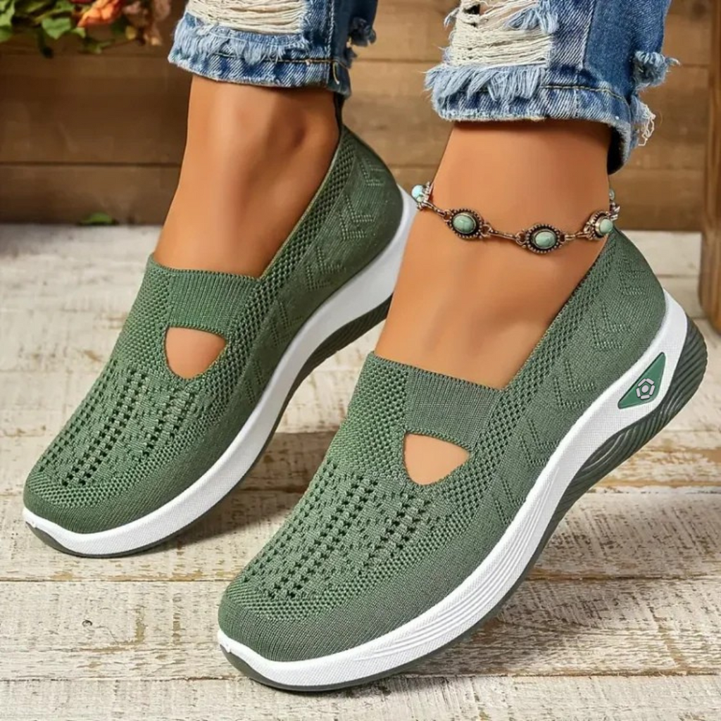 Wygodne, Oddychający ortopediske slip-on sneakersyy dla kobiet