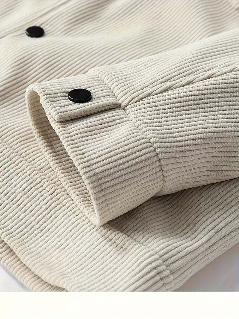 Elegancki corduroy Kurtka