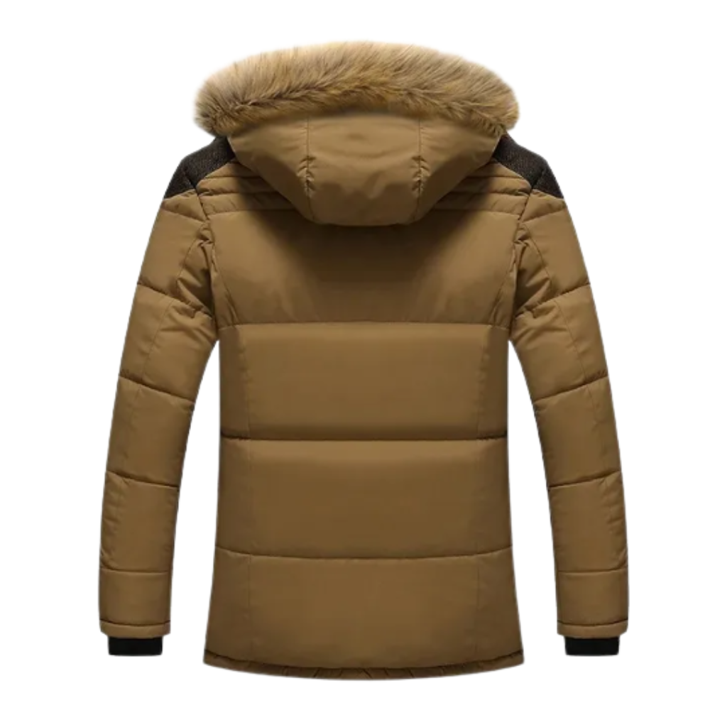 Elegancki vattert fleece kurtka zimowa