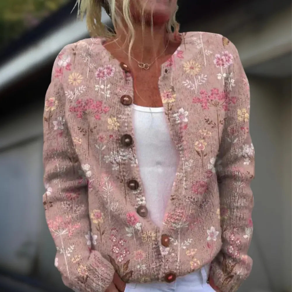 Anja™ | Sweter rozpinany we wzory
