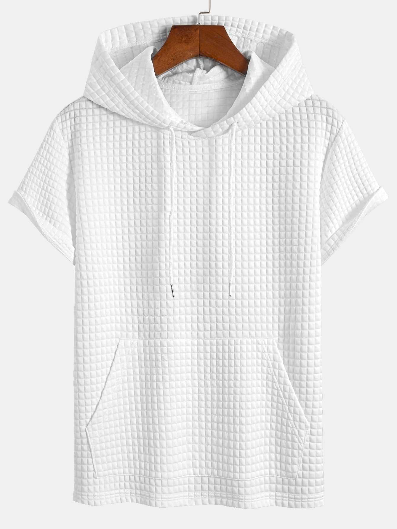 Kengurulomme vaffel-hetteSweter T-shirt w szorty
