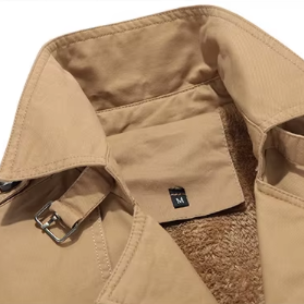 Elegancki vattert trenchcoat