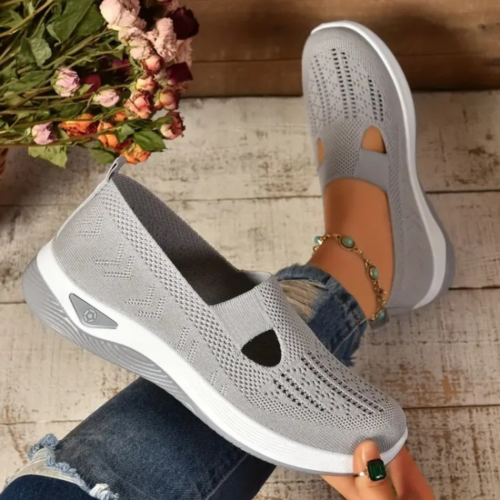 Wygodne, Oddychający ortopediske slip-on sneakersyy dla kobiet