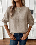 Sweter z Okrągły dekolt, casual, Luźny
