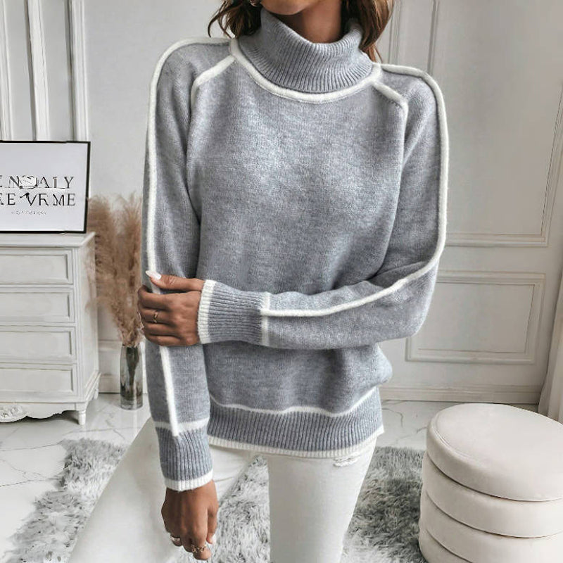 Avslappet Dzianinowy Sweter