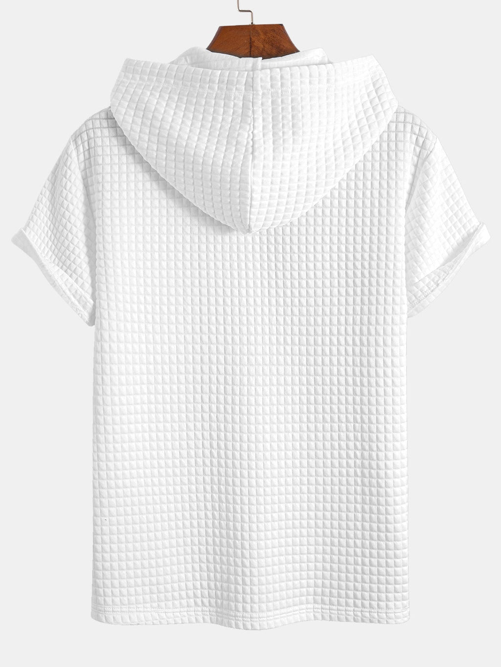 Kengurulomme vaffel-hetteSweter T-shirt w szorty