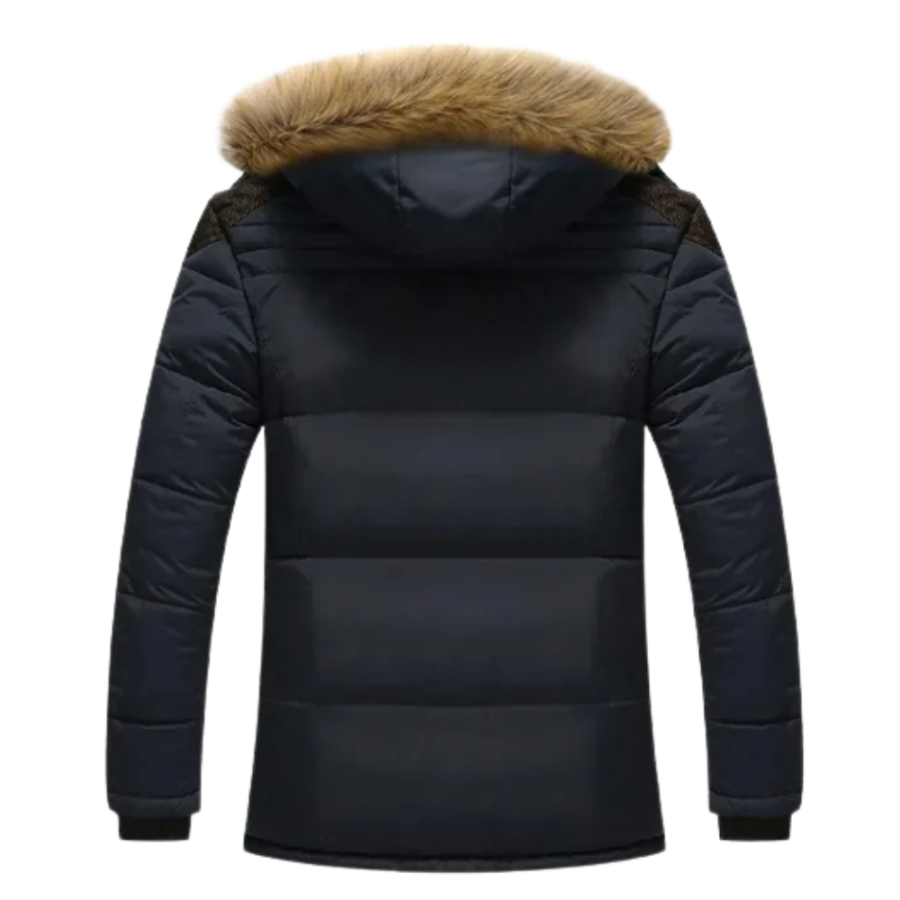 Elegancki vattert fleece kurtka zimowa
