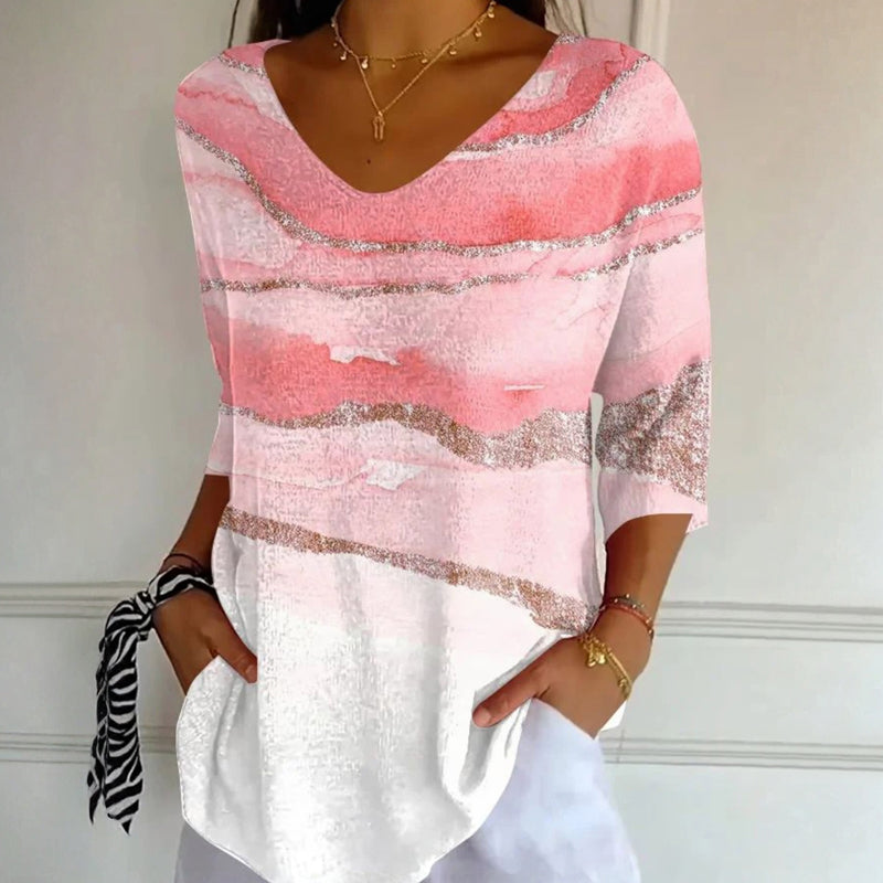Casualowy T-shirt ombré