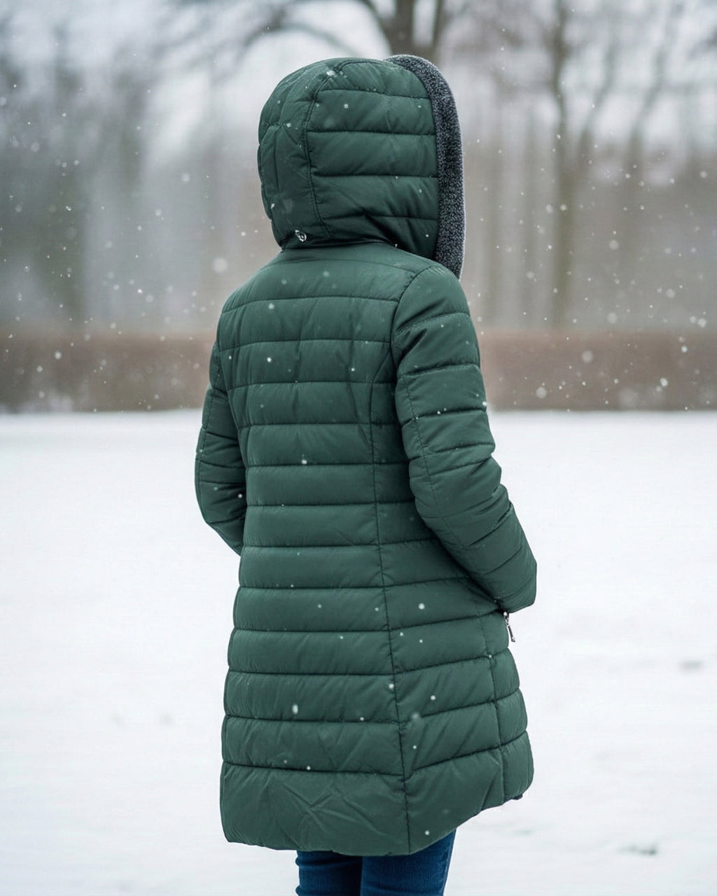 ScandiWear | Pufferkåpe z fleecefôr