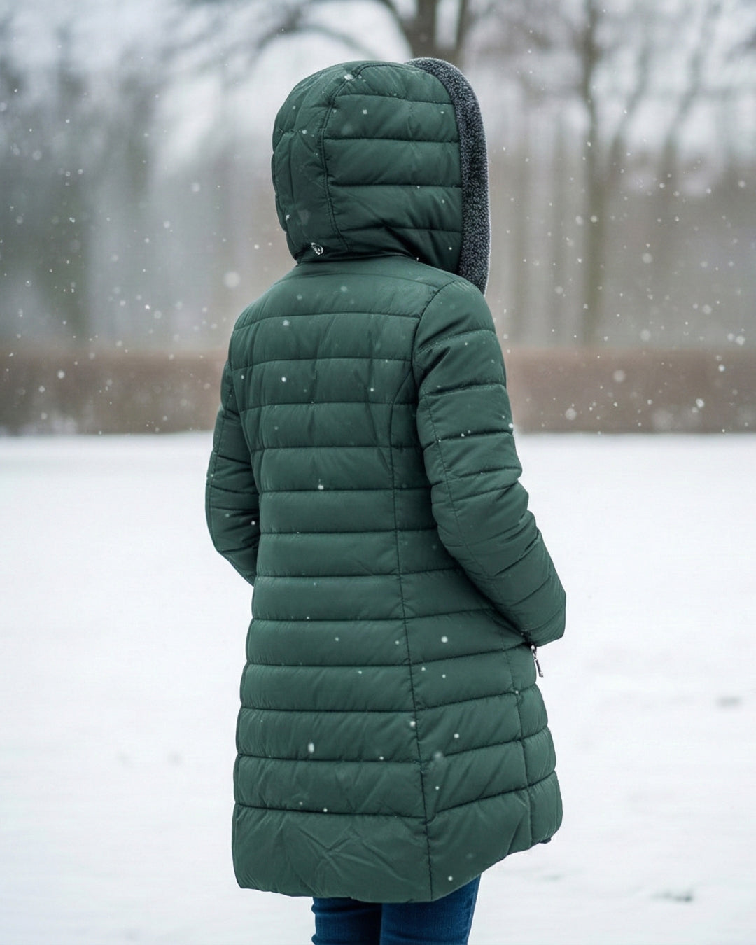 ScandiWear | Pufferkåpe z fleecefôr