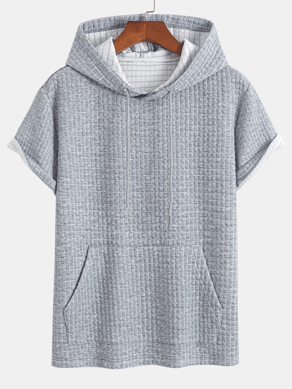 Kengurulomme vaffel-hetteSweter T-shirt w szorty
