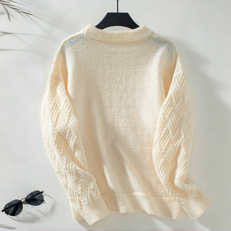 Jednolity Casualowy Sweter