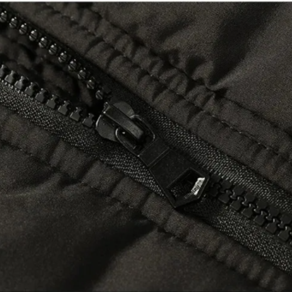 Elegancki vattert fleece kurtka zimowa