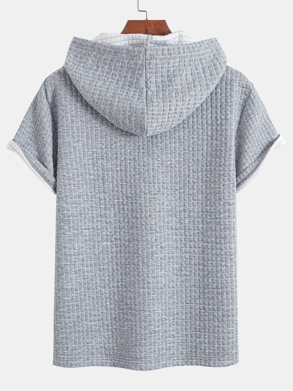 Kengurulomme vaffel-hetteSweter T-shirt w szorty