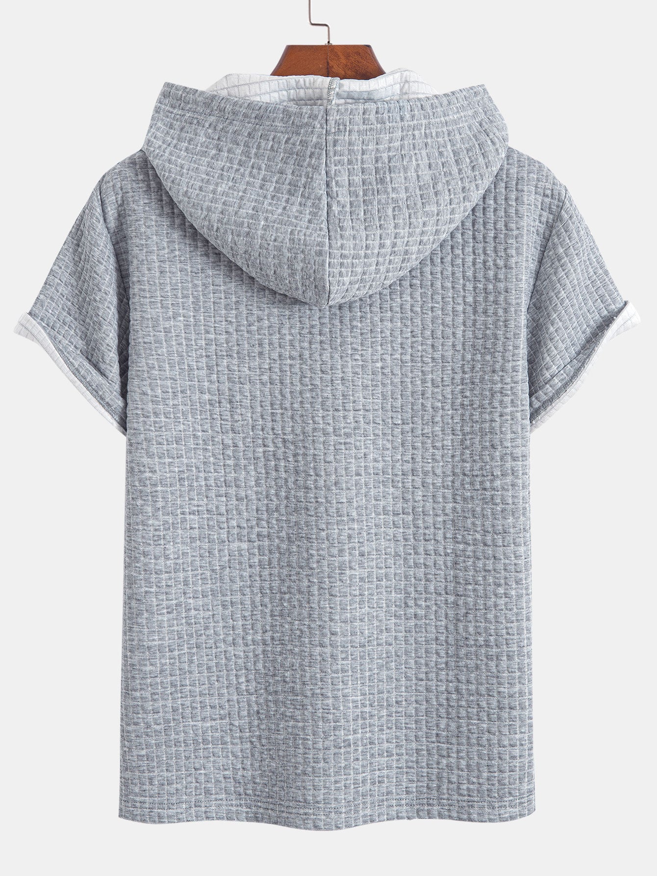 Kengurulomme vaffel-hetteSweter T-shirt w szorty