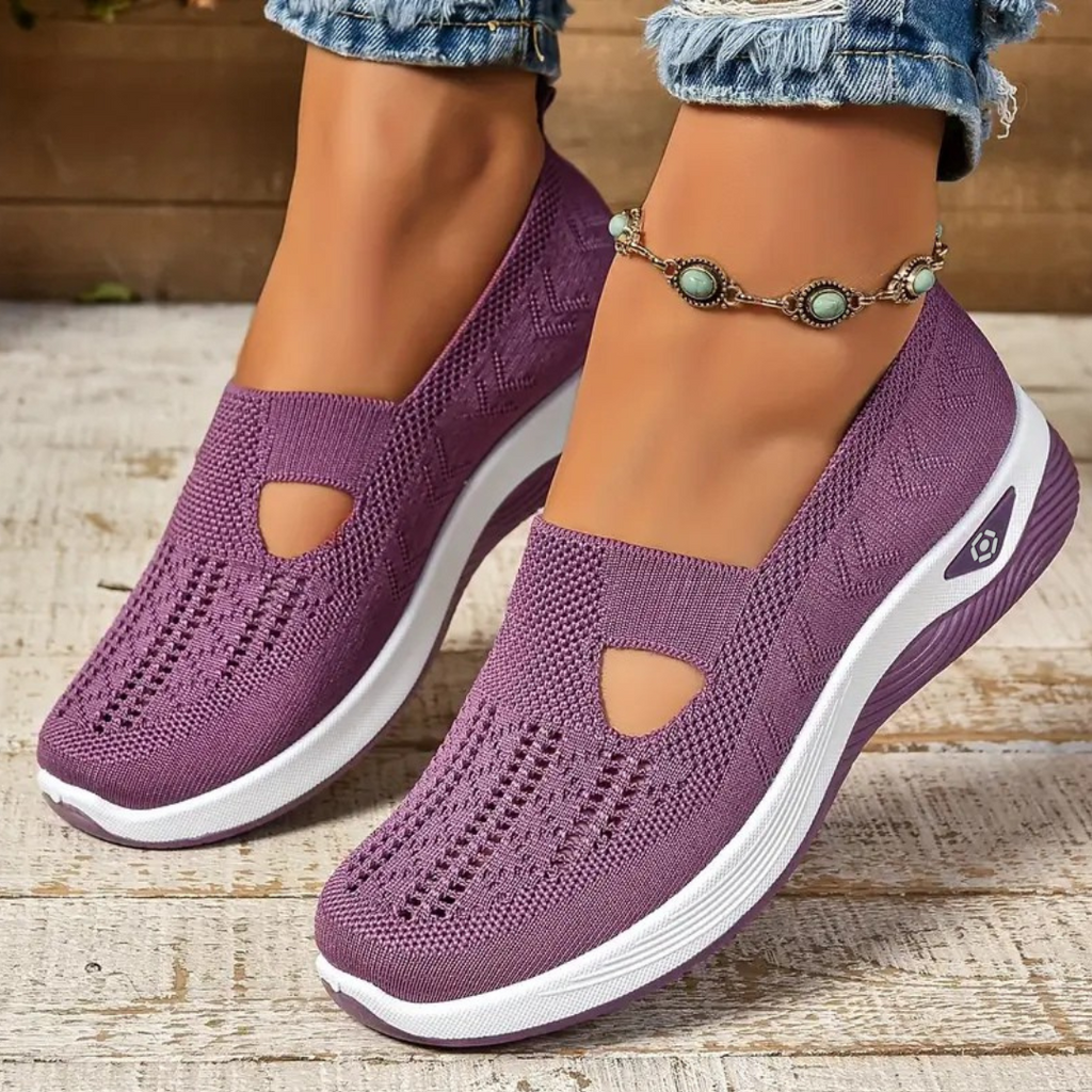 Wygodne, Oddychający ortopediske slip-on sneakersyy dla kobiet