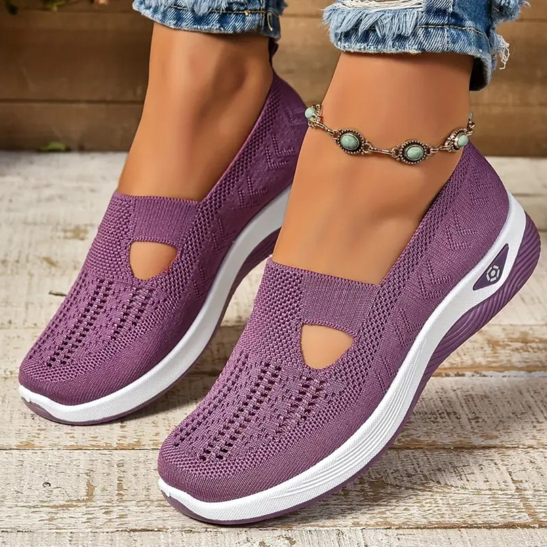 Wygodne, Oddychający ortopediske slip-on sneakersyy dla kobiet
