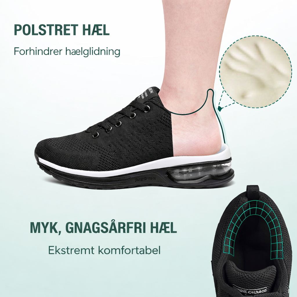 SanoWalk Ortopediske Buty – Helt Czarnye