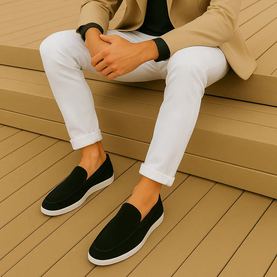 Casual | Zamszowe mokasyny
