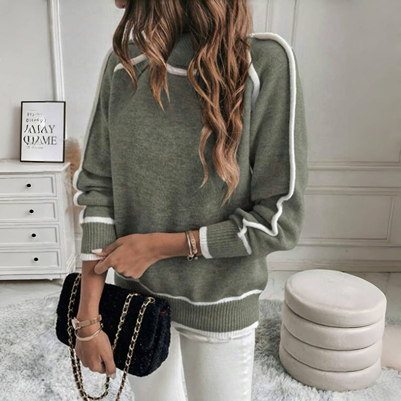 Avslappet Dzianinowy Sweter